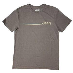Licensed Men's Moto Relaxed Fit Short Sleeve Graphic Tee - Jeep 77 Golden Eagle